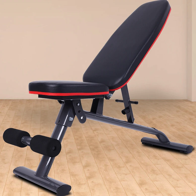 Foldable Gym Bench Press Adjustable Incline, Decline and Flat Bench Gym Equipment Set for Home Workout