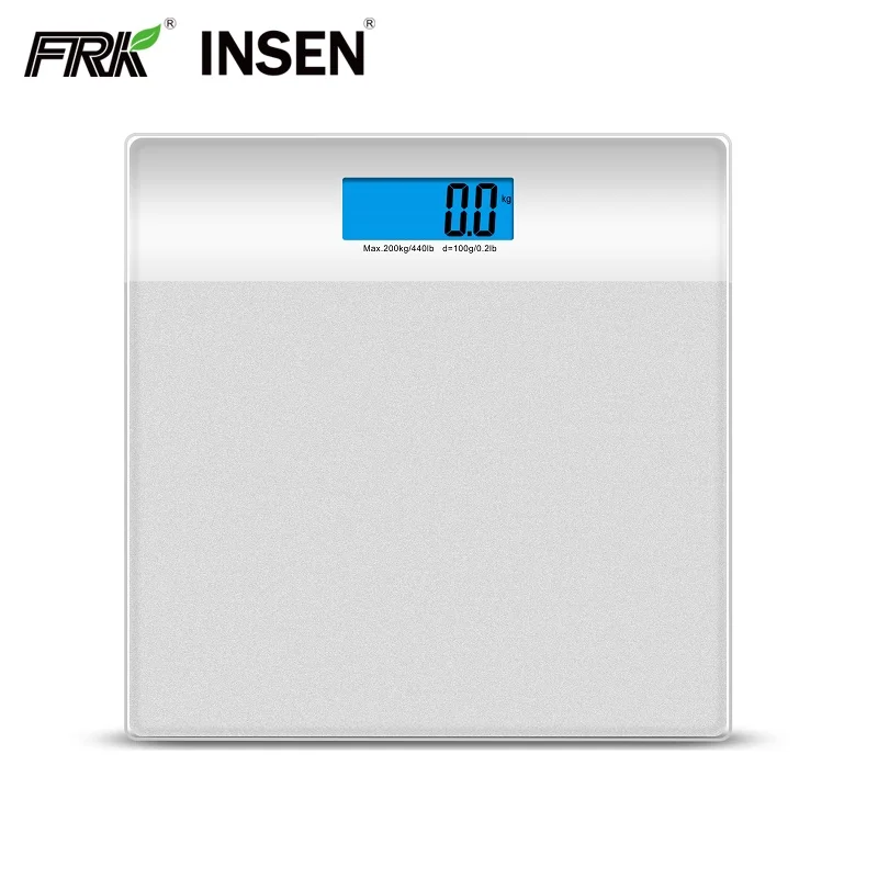 Hot selling LCD Digital Body Weight Bathroom Scale with Step-On Technology 200Kg 440Lb