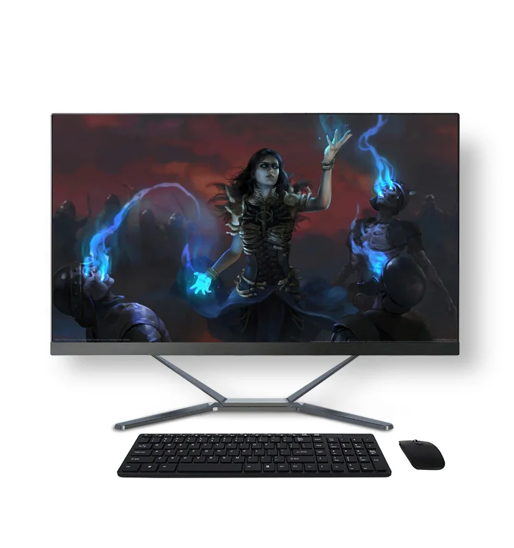 
Factory supplier barebone server all in one desktop laptop computer i3-8100 quad core aio pc with wifi 