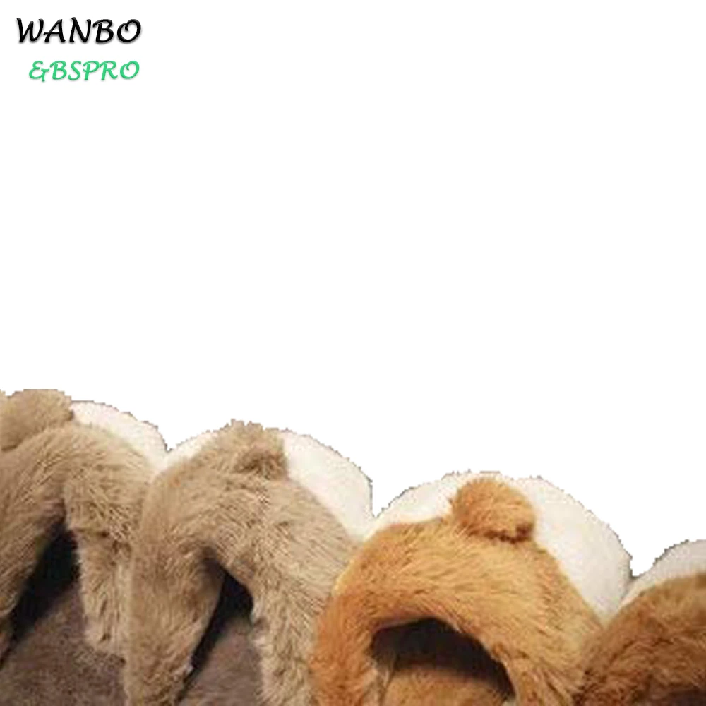 
BSPRO #CHPS0308 corgi butt cute indoor daily use plush shoes for kids 