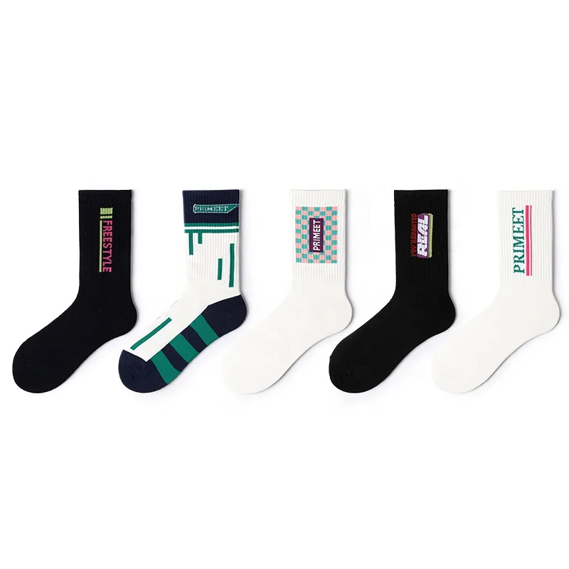 Custom Novelty Patterned Unisex Dress Cotton Happy Colorful Socks