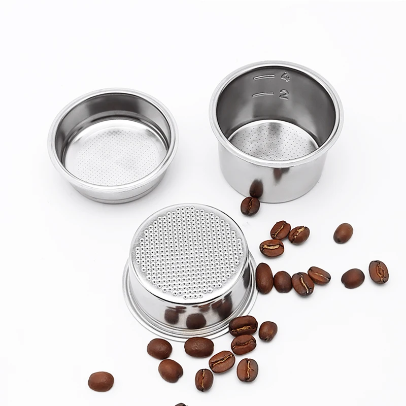 Customized popular Stainless Steel Coffee Powder Bowl Filter Basket Espresso Coffee Machine Accessories powder bowl