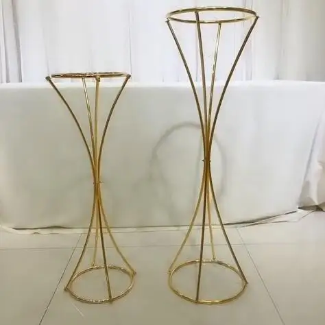 gold metal wedding centerpiece for  decoration