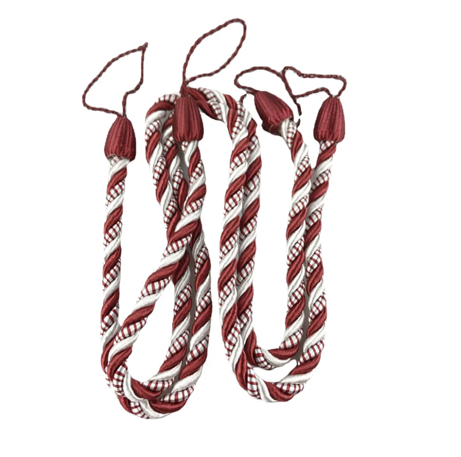 Modern minimalism style Cheap Wholesale Pena Palace Binding Multicolor Curtain TieBack