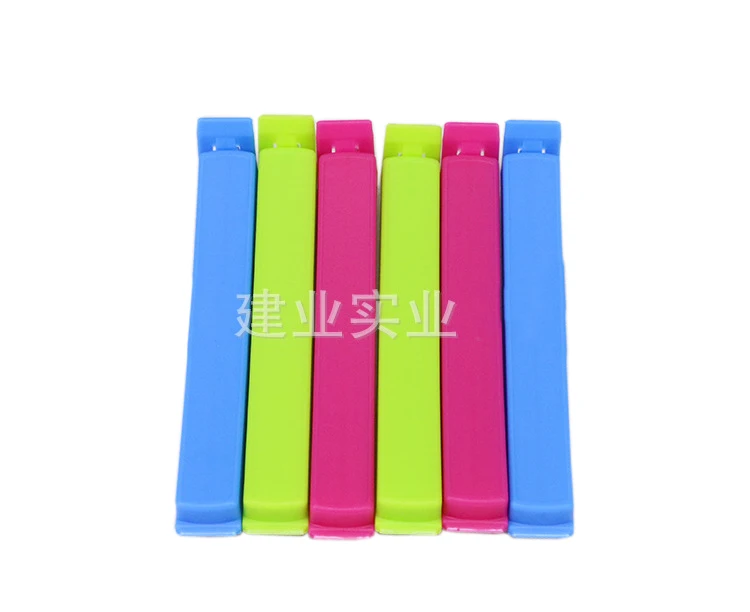 Рекламные товары, пластиковые зажимы для пакетов, набор из 6 зажимов для пакетов