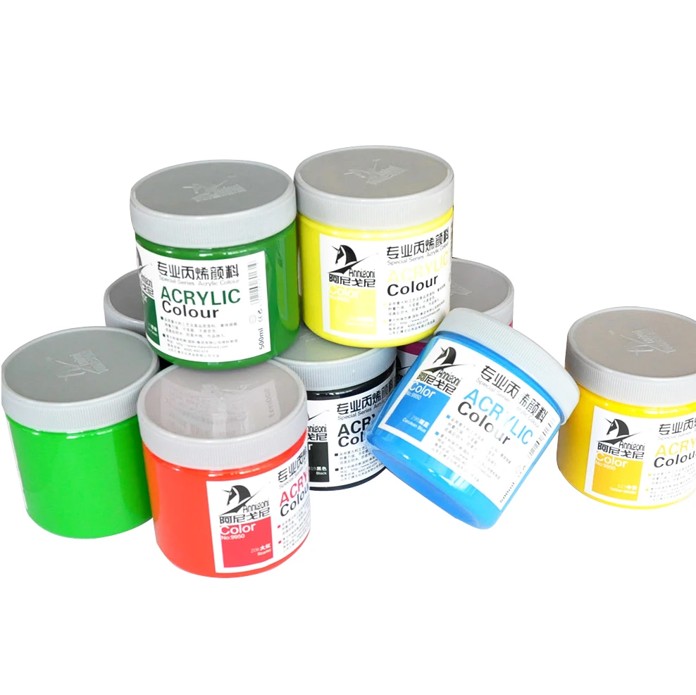 Customized logo best-selling Non-toxic 500 ml Acrylic Paint 500 ml for DIY Arts And Crafts