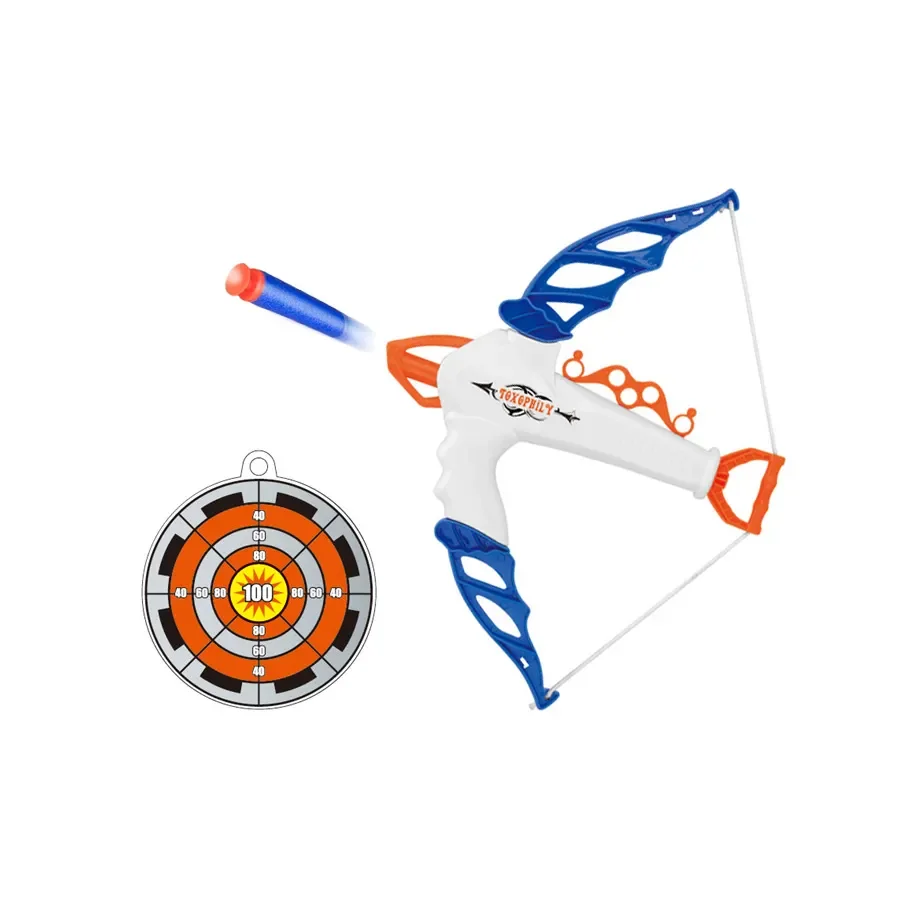 Bow and Arrow Set for Kids Archery Set with Foam Bullets Double-Side Target Bow Shooting Game Toys Indoor Outdoor Toys Gifts