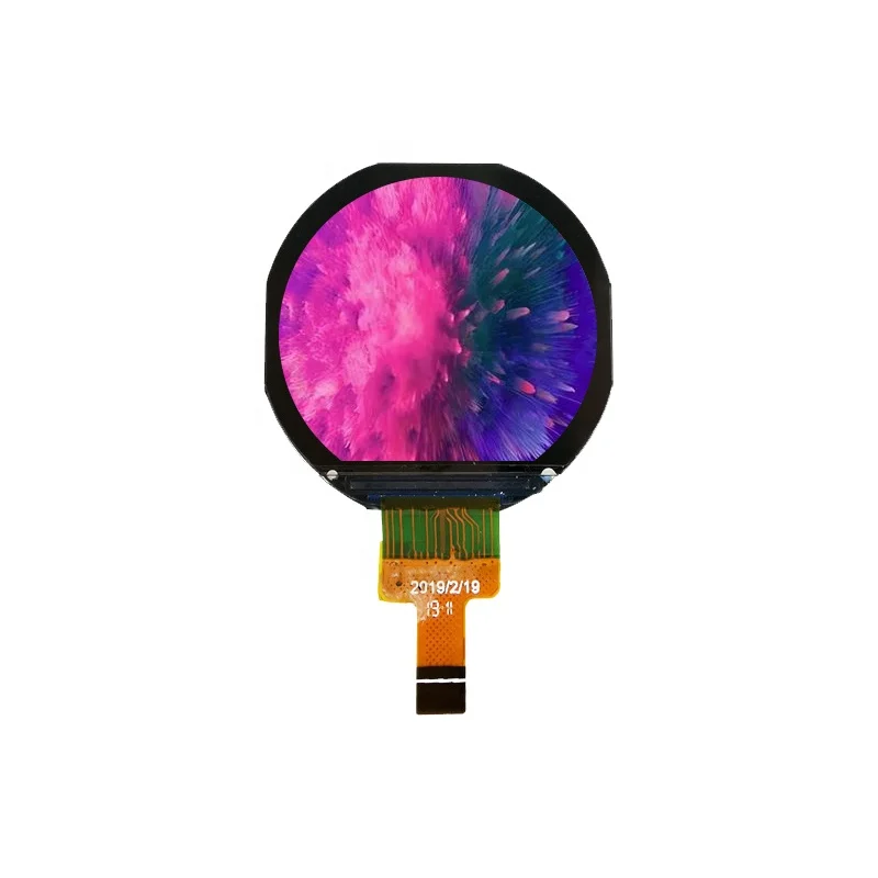 Factory Arrival 240*210 1.08  inch Round TFT Screen IPS Panel Display SPI LCD Display for Smart Watch