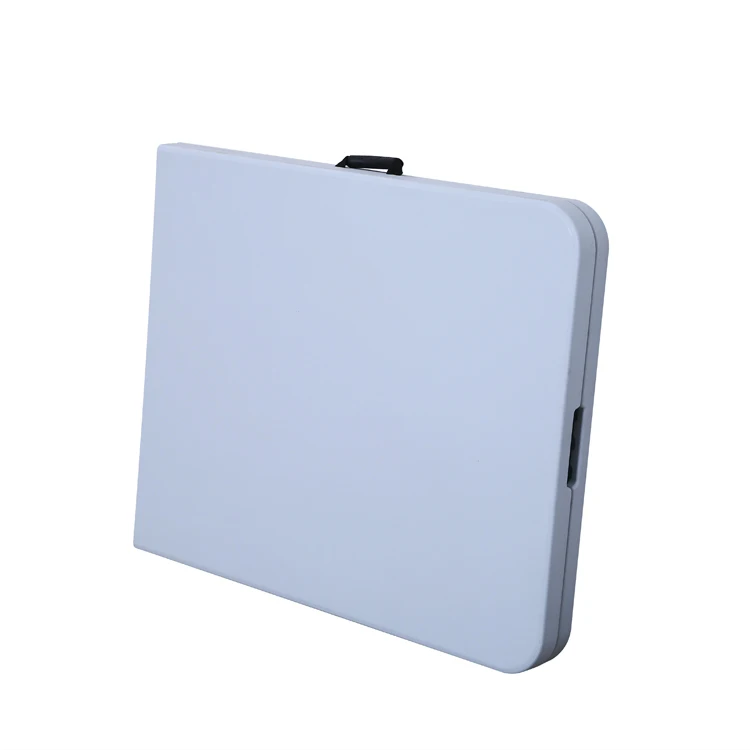 
portable white 6 foot 183cm blow molded plastic HDPE with foldable table top 