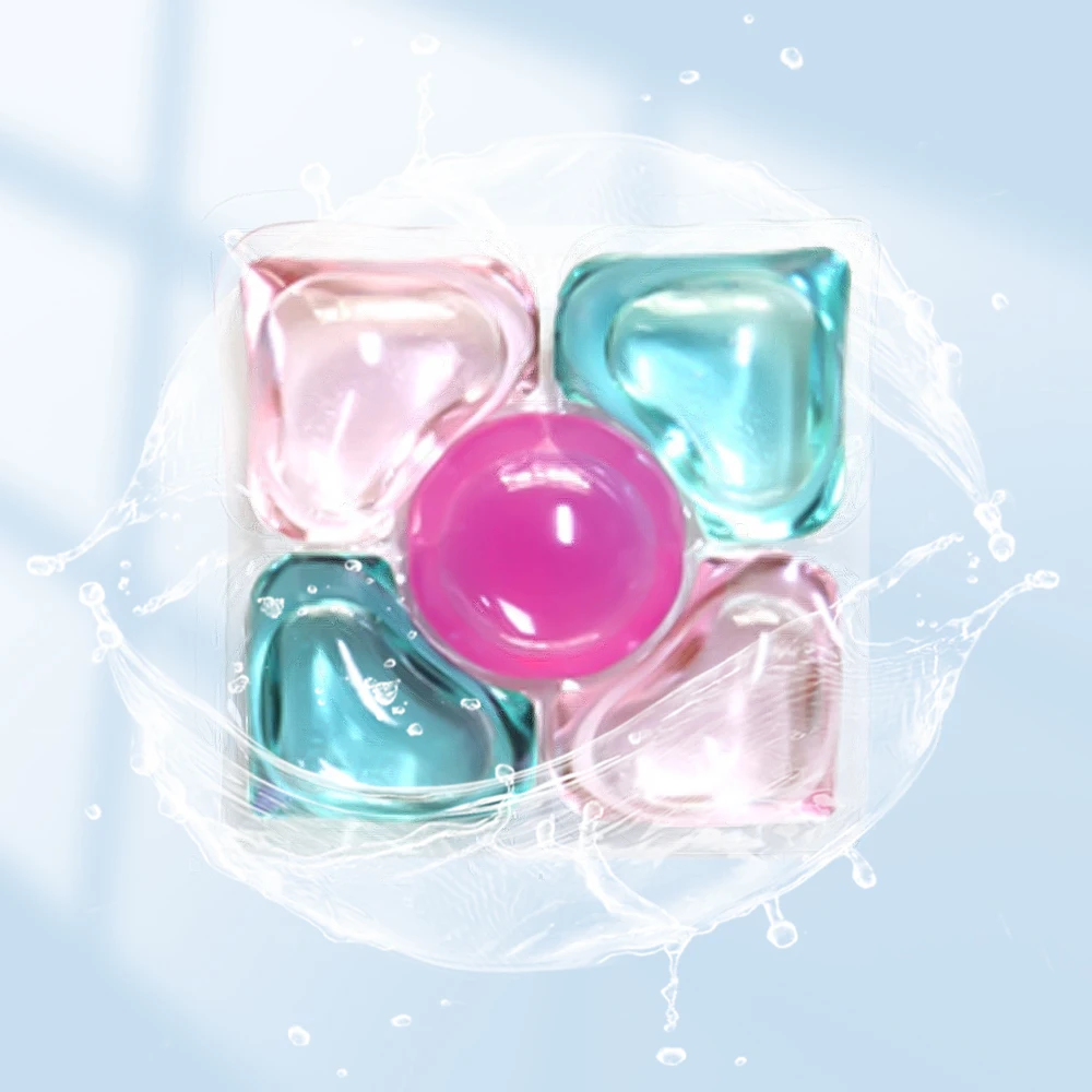 Factory Price Eco Friendly 12g Color Protection 5 in 1 Washing Capsules Cleaning Softener Laundry Capsules for Clothes Washing