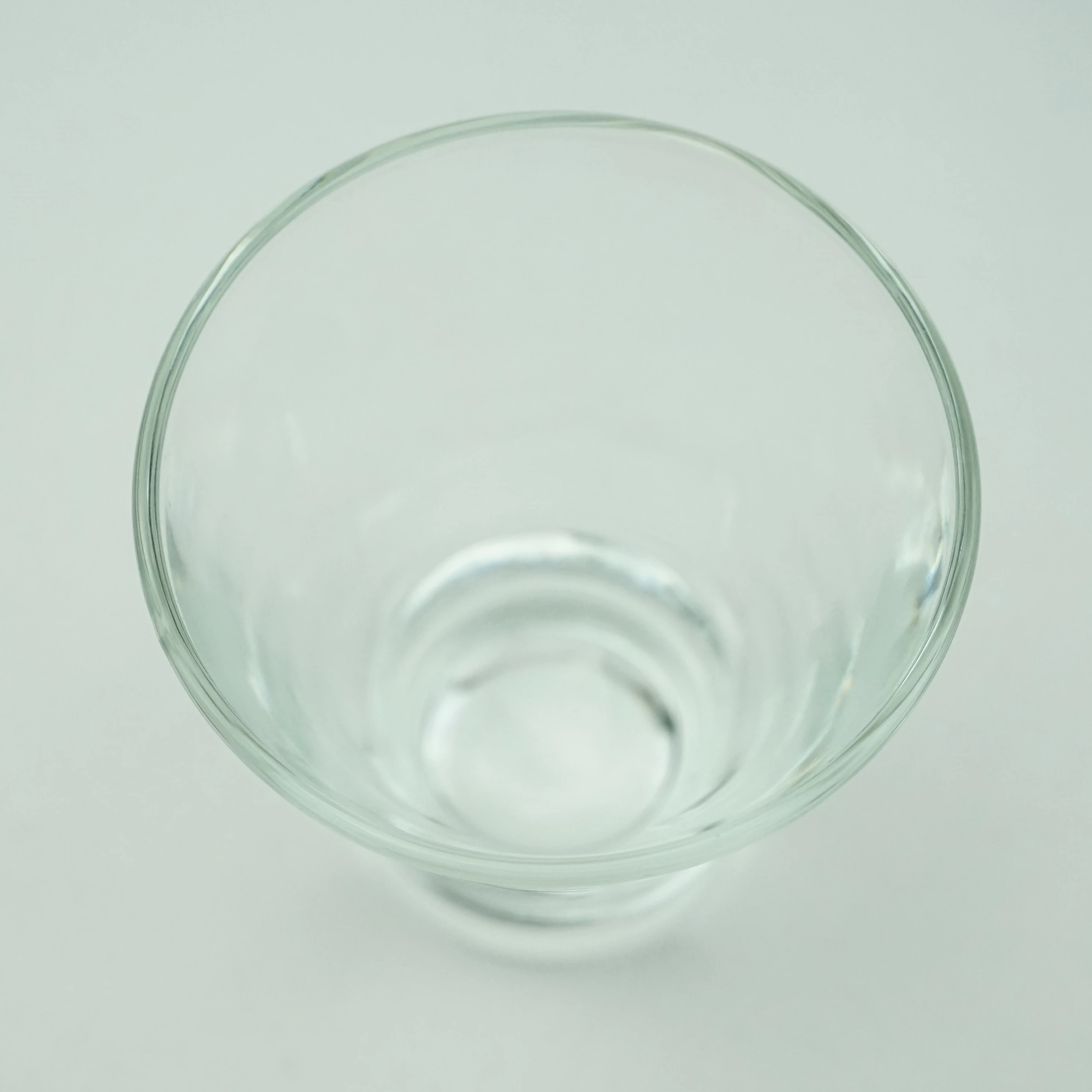 8oz Machine made Wide Mouth Stemless Martini Glass