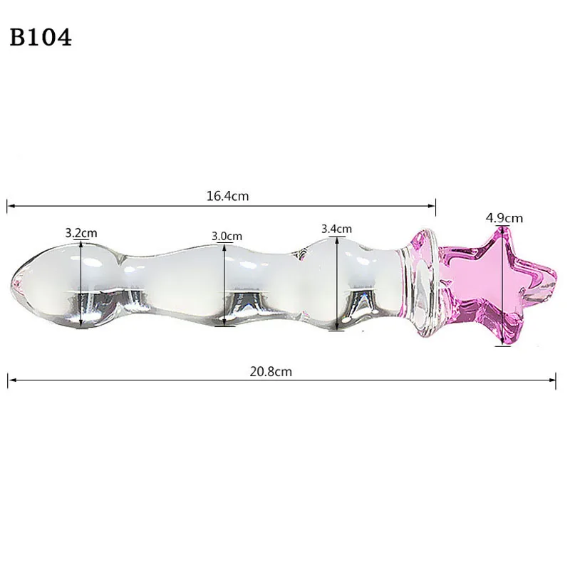 Free Custom Box - Realistic G-spot bent Sex penis toy spiked women masturbate Crystal Glass Sex Toys Sexy Toy Women Dildos