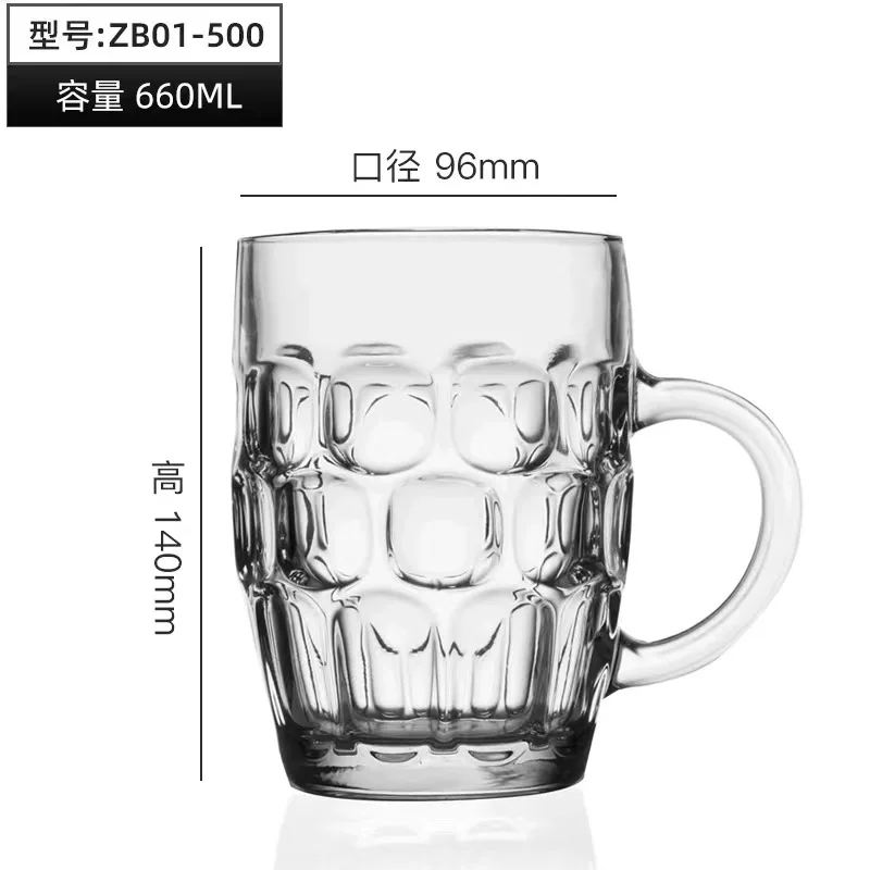 Hot selling glass beer mug  11oz 16oz 33oz beer glass mug  glass beer cup water cup juice drink cup  custom logo packaging