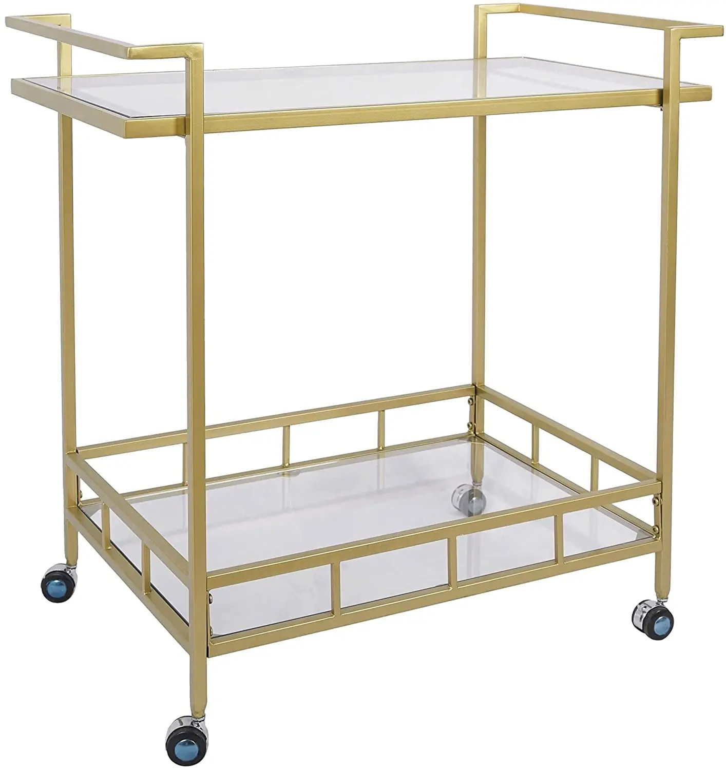 Serving Trolley Carrinho Bar De Metal Storage Shelf for Home Metal Frame Metal Wine Rack Table with Glass Holder for dining room
