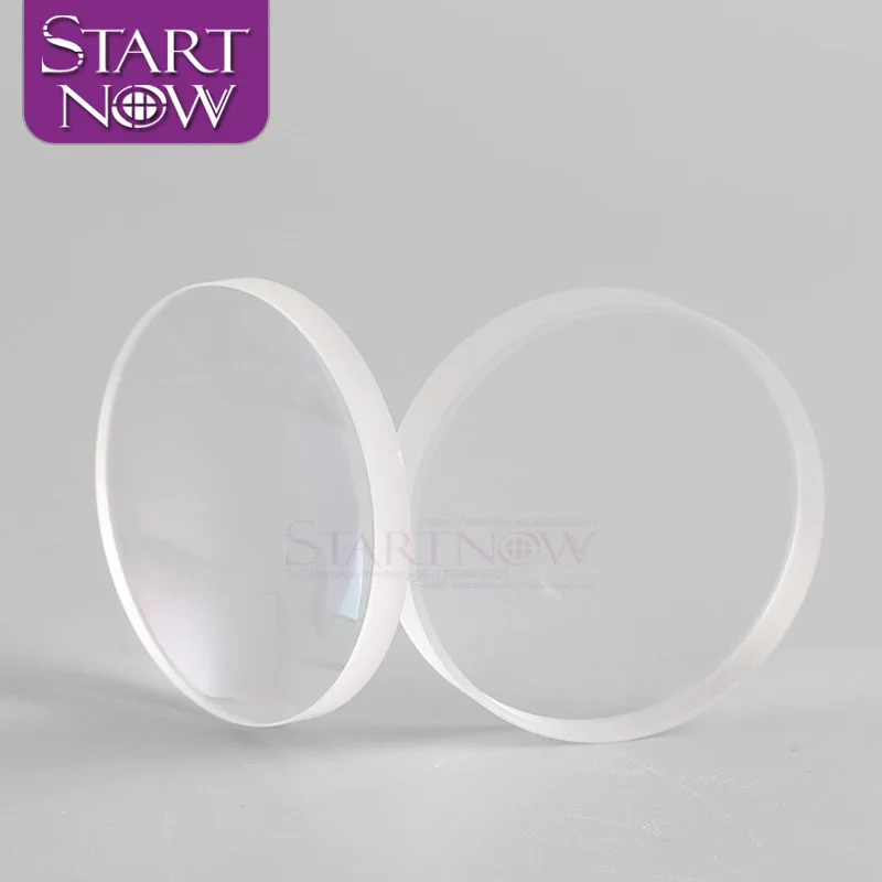 Startnow 1PC/Set D15-50 Fused Silica Fiber Laser Focus Collimator Lens Single Concave Convex Focusing Collimating Lens
