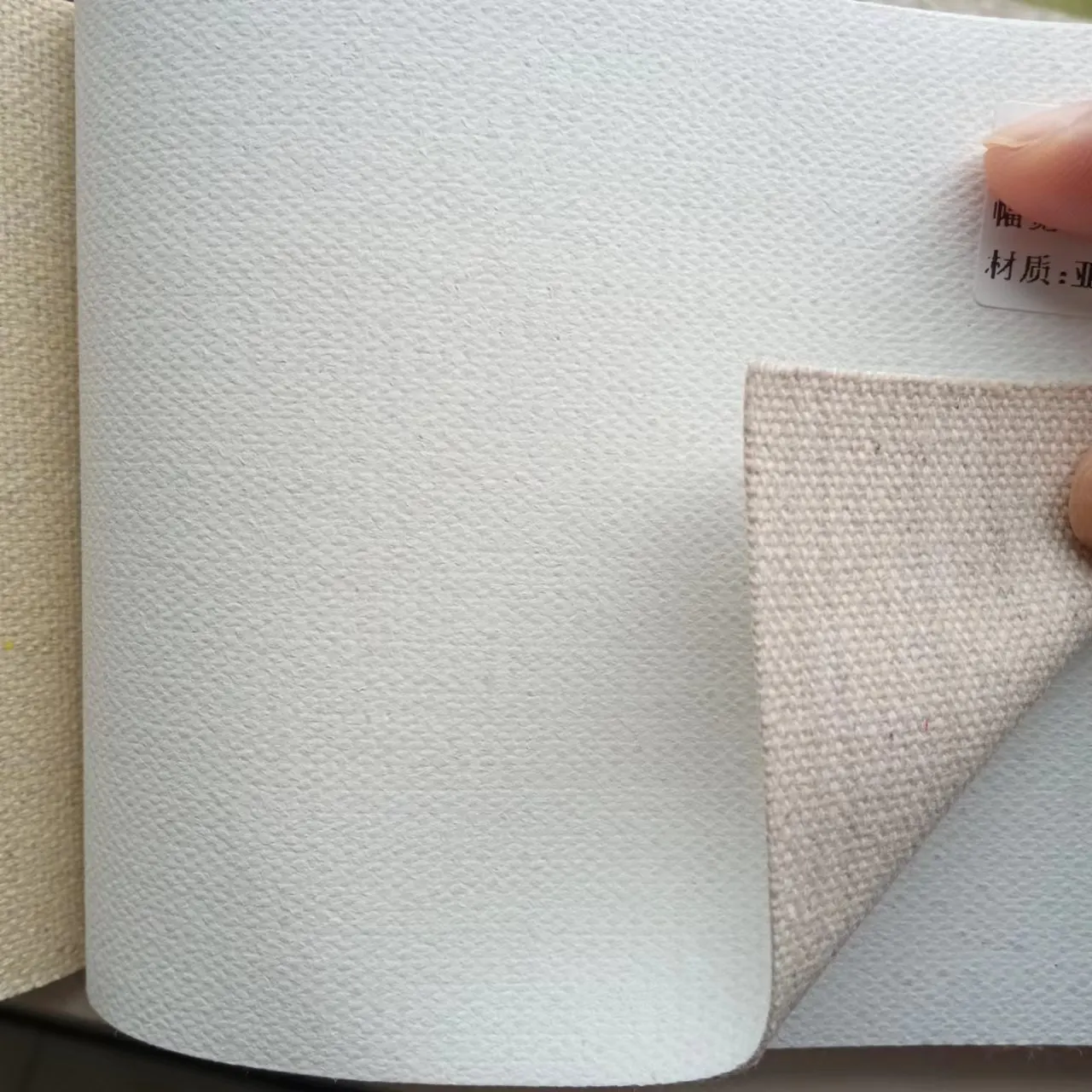 Wholesale Linen Blend Unprimed Blank Art Canvas High Quality Oil Painting Linen Fabric Canvases