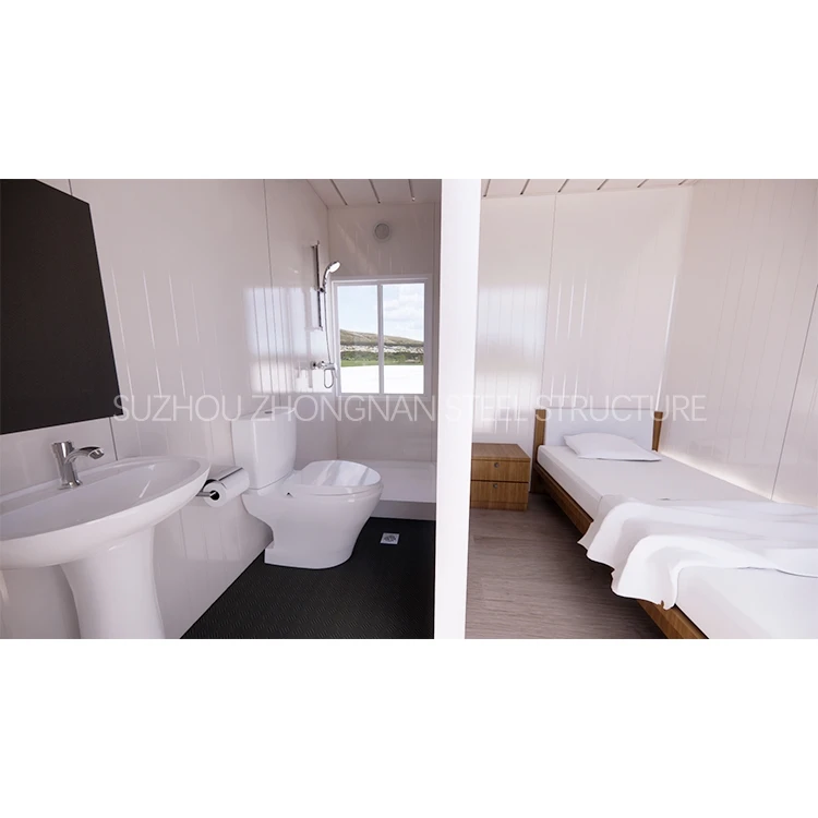 custom 40ft designs fitted habitable prefabricated assembly modular container prefab hotel house with one bathroom and bedroom