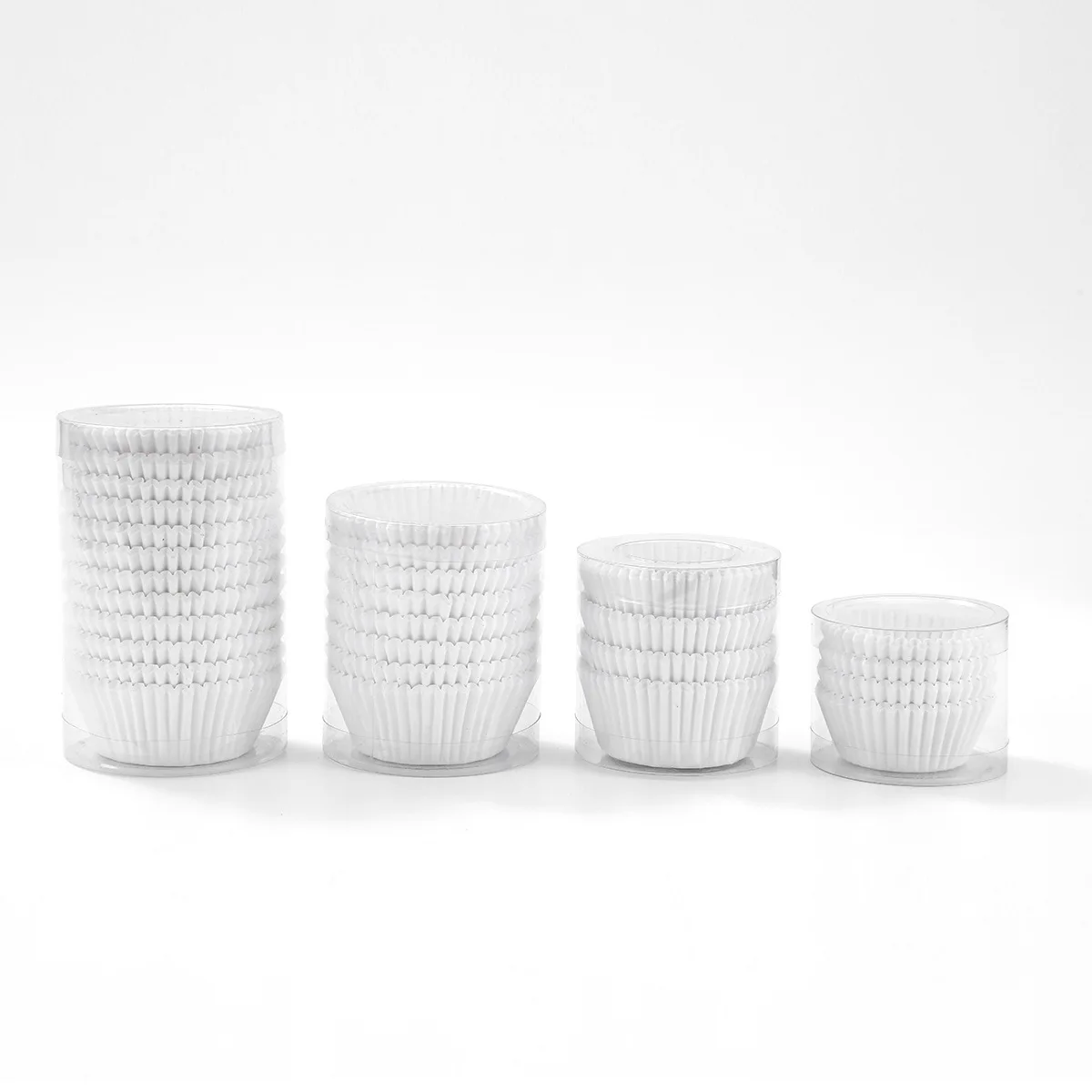 Manufacturers wholesale pure white cake paper cup100 tubes loaded with high temperature food grade greaseproof baking paper tray