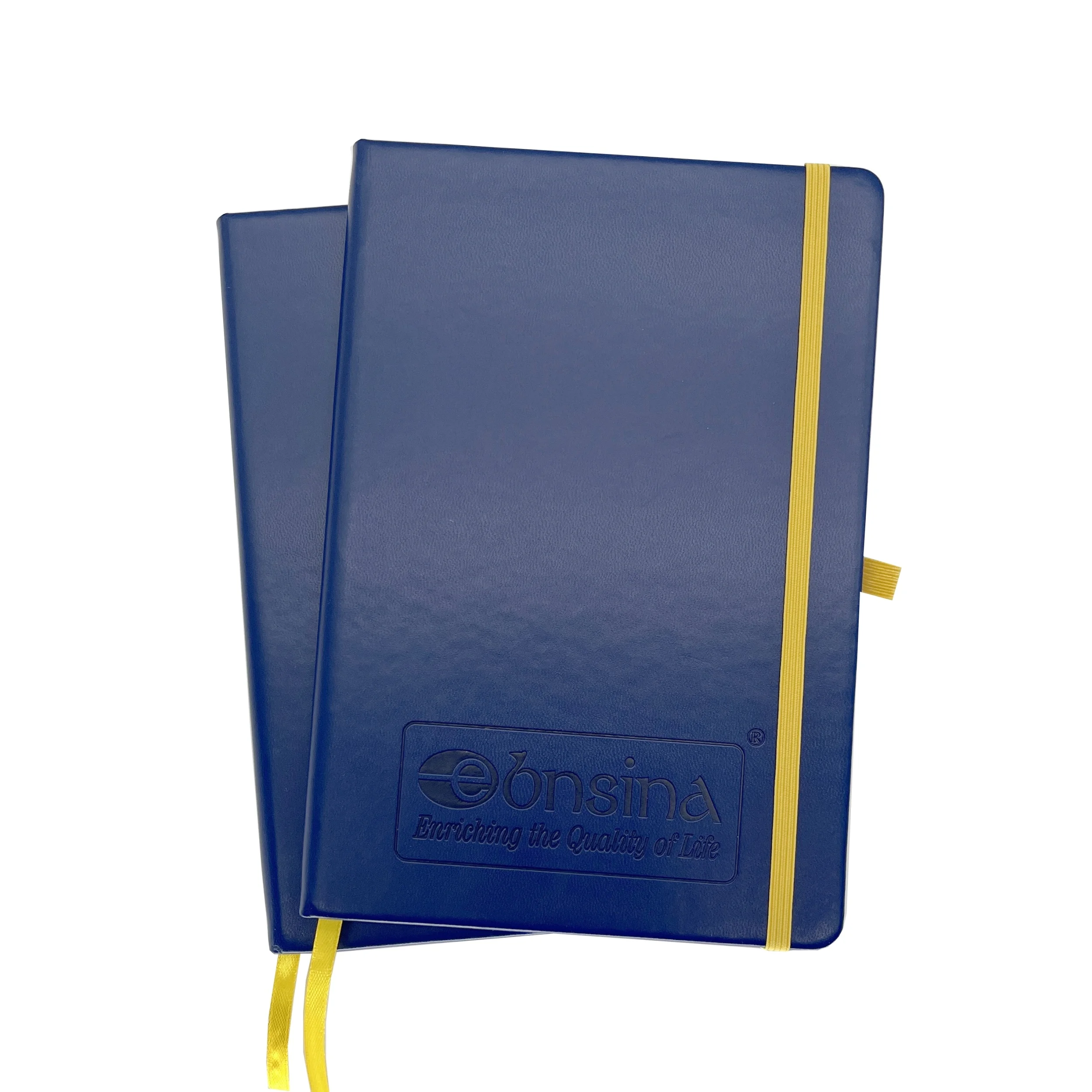 Personalised Logo Note Book Diary PU Hardcover Business A5 Journal Gift Debossed Custom Notebook with Elastic Strap