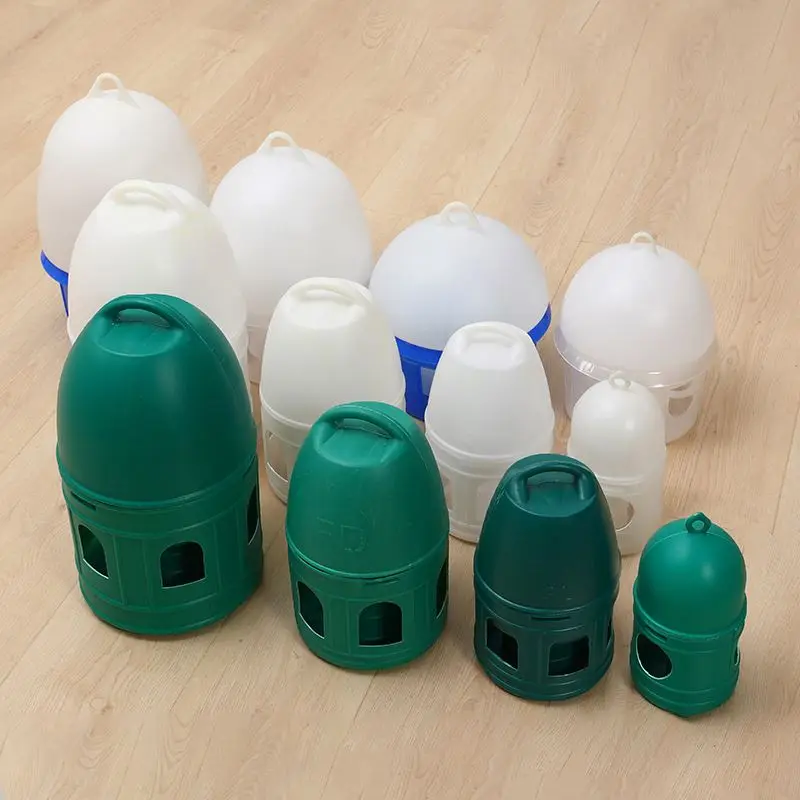 Automatic Bird Waterer Portable Pigeon Water Feeder with Handle Durable Plastic Pigeon Drinker