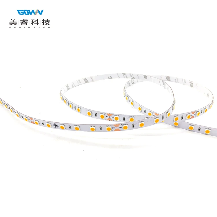 China Manufacturer High Efficiency Waterproof Flexible 12V 24V Dc SMD5050 Bright Led Tape Strip Light