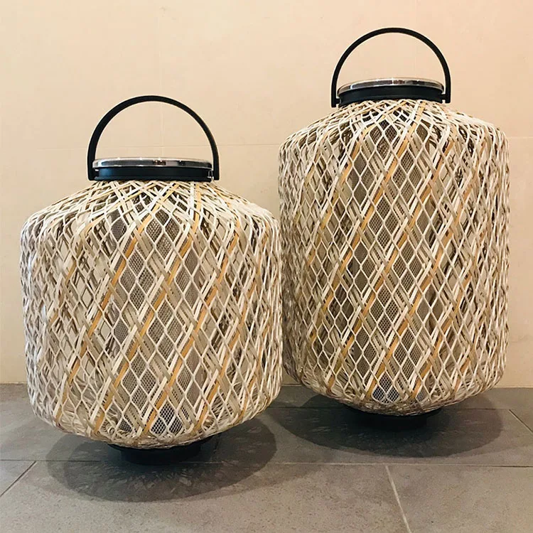 Factory Wholesales handmade rattan wireless desk lamp led desk lamp Table lamp