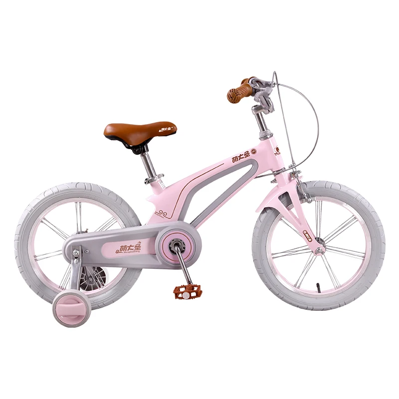 Montasen New Material 14 and Magnesium Alloy Frame Fresh Design Children Kids Ride on Bike Bicycle Cycling with Training Wheel