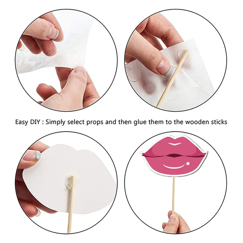 22.7  Rose Gold Bride to be 20 Piece Photo Prop Bachelorette Bride-to-Be Wedding Engagement Party