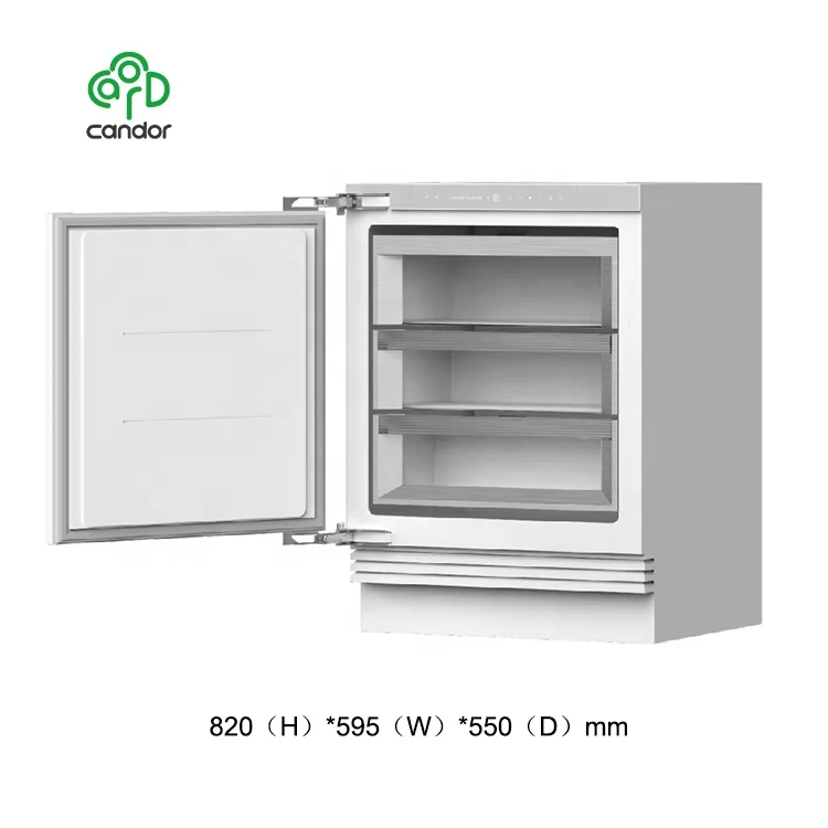 Candor custom 106L undercounter refrigerator freezer, built in under counter fridge freezer with Wifi function (optional)