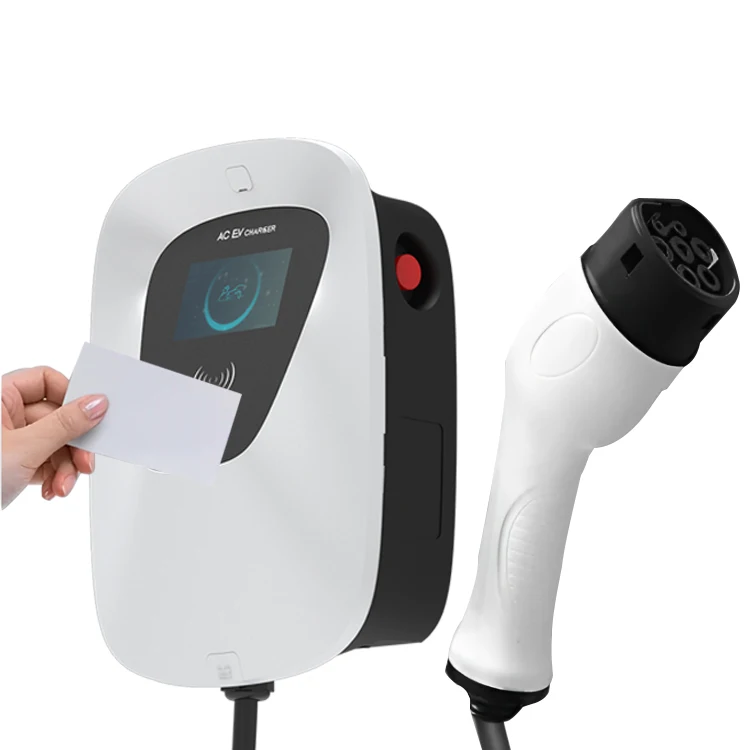 Portable 1 Phase Smart Ev Charger Wallbox 7 Kw 11Kw Wifi App Type 2 Ev Wall Charger Station Equipment 1-Phase 22Kw 32A Level 2