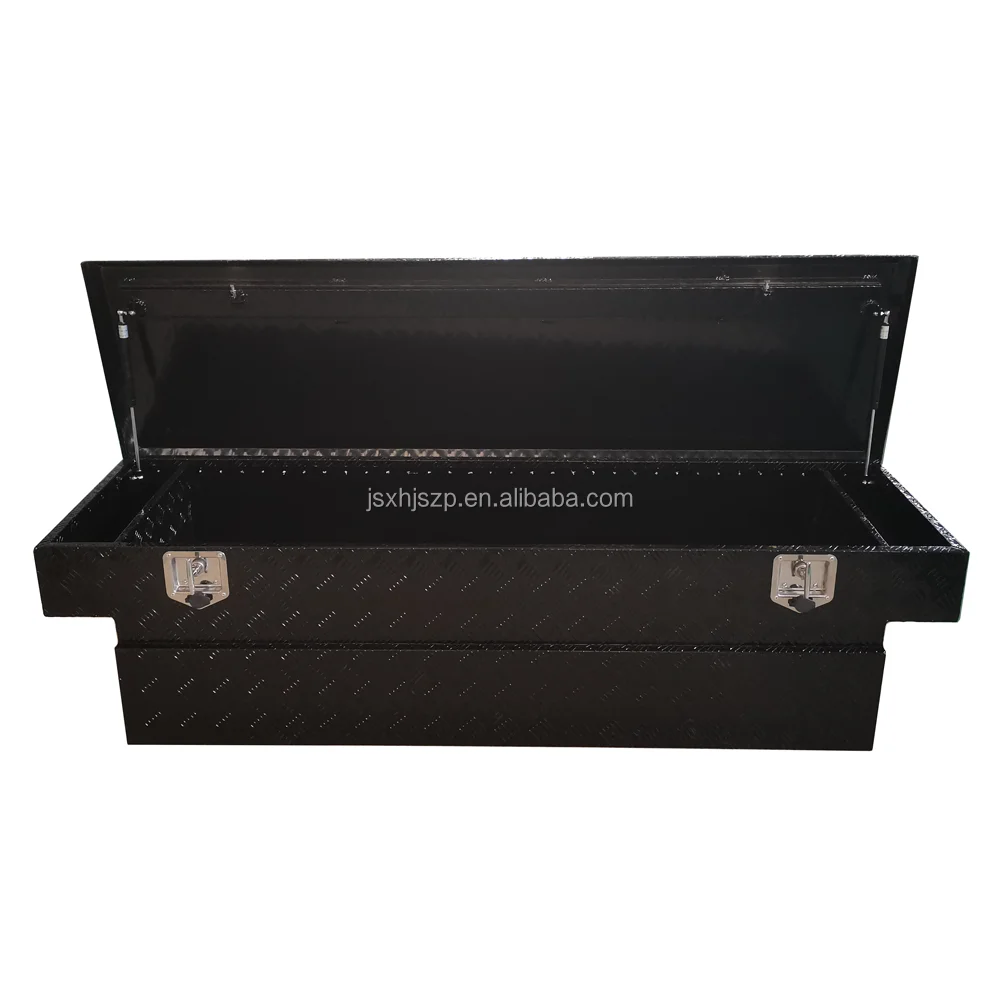 ALUMINUM FULL SIZE SADDLE BOX 71 X 19.7 X 17.7 BLACK