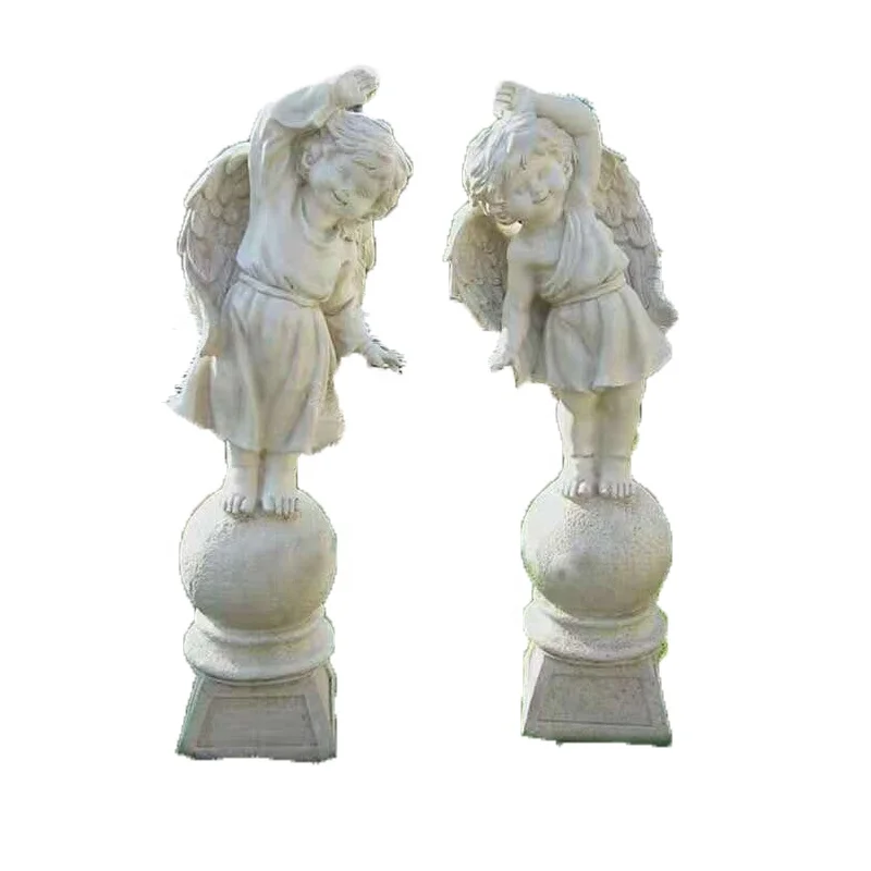 Garden Greek Sculpture Silicone Rubber Molds for Outdoor Decoration with Wings Little Girl Cement Statue Molds Life Size
