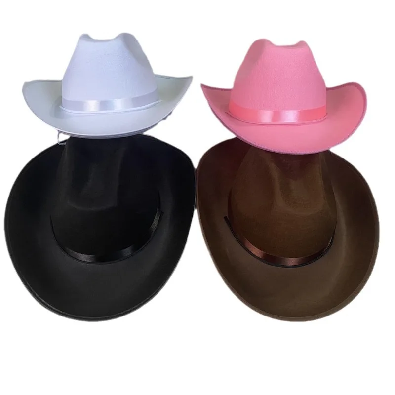 Western European Cowboy Hat Jazz Hat Retro Tibetan Cross-Border Felt Custom Hats