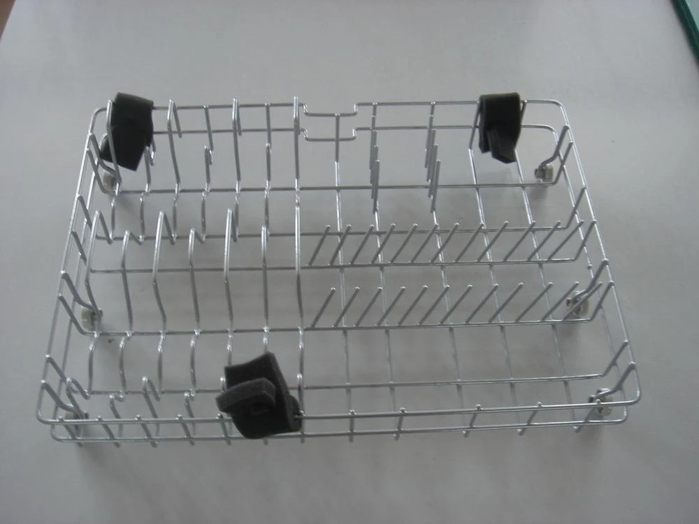 Nylon Spraying Metal Dish Wash Drainer Rack  for dishwasher machine