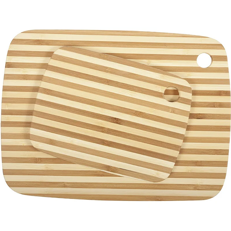 High Quality Large Organic Bamboo Kitchen Chopping Block Fruit Cutting Board Multipurpose Meat Oak Chopping Board