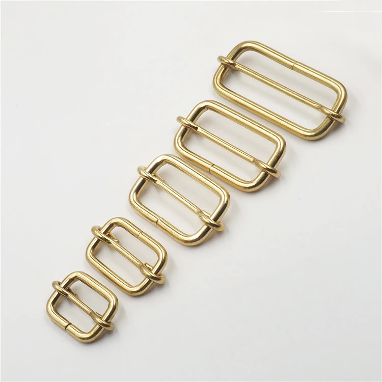 Регулируемый ремень из твердой латуни с металлической пряжкой