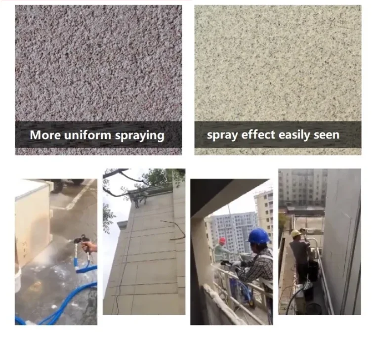 Real stone paint spraying texture spraying machine for sale