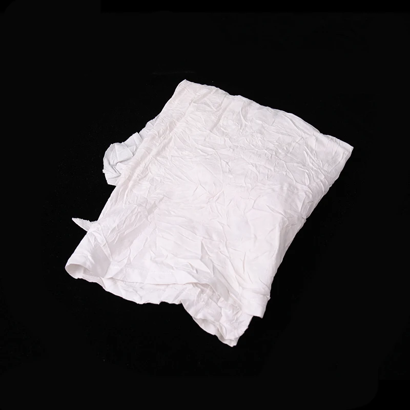 Wiping Cloth Garment Scraps Wiping Cloth White Color Used T Shirt Rags Painter Wiping Cotton Rags