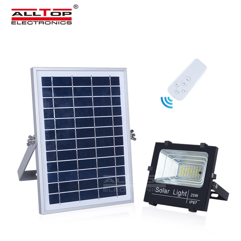  Alltop High Quality Outdoor Remote Control 25w 40w 60w 100w 200w 300w Solar Led Flood