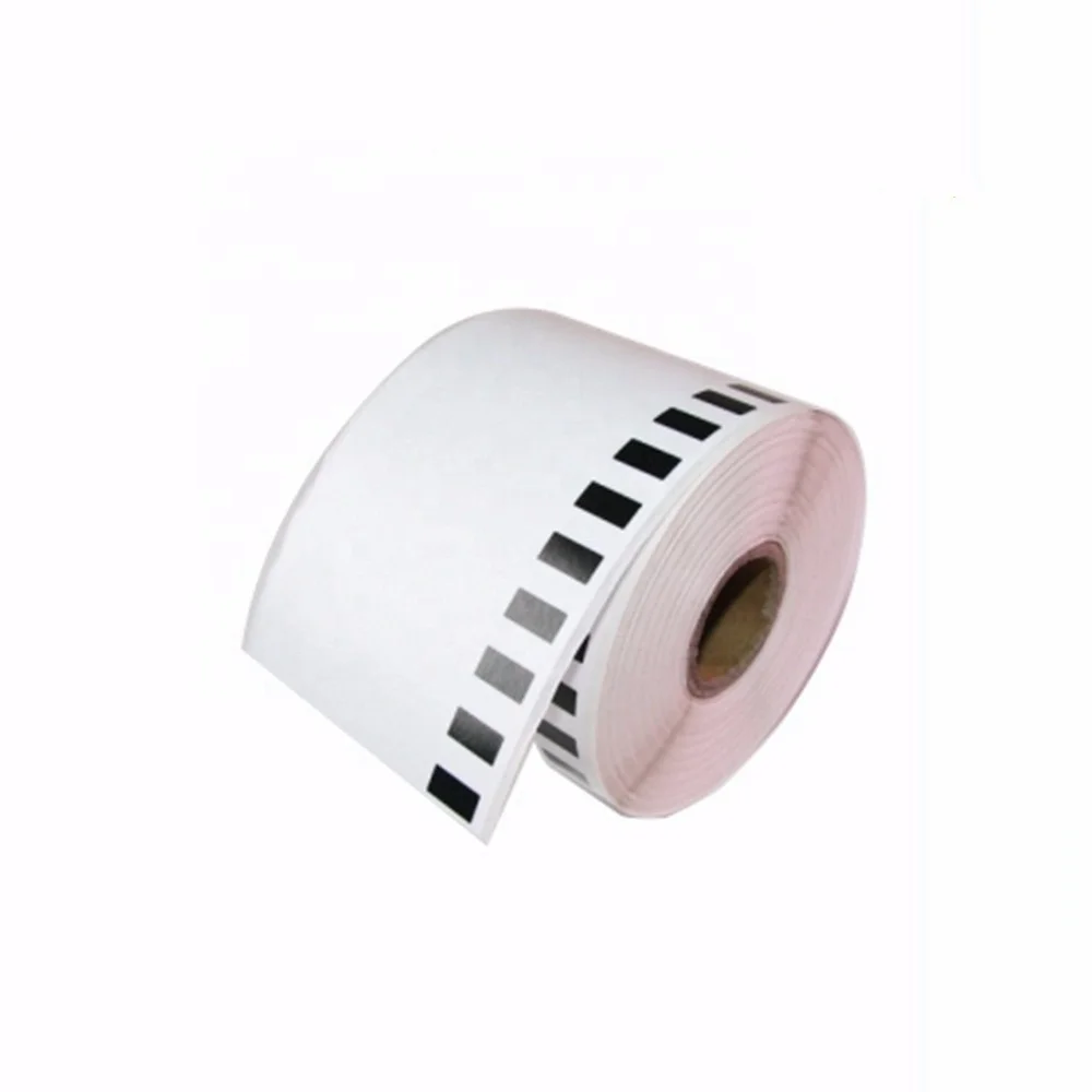 62mm*30.48m High Capacity Address Labels  Holder DK 22205 Thermal Paper Printer Ribbon Compatible for Brother Printer
