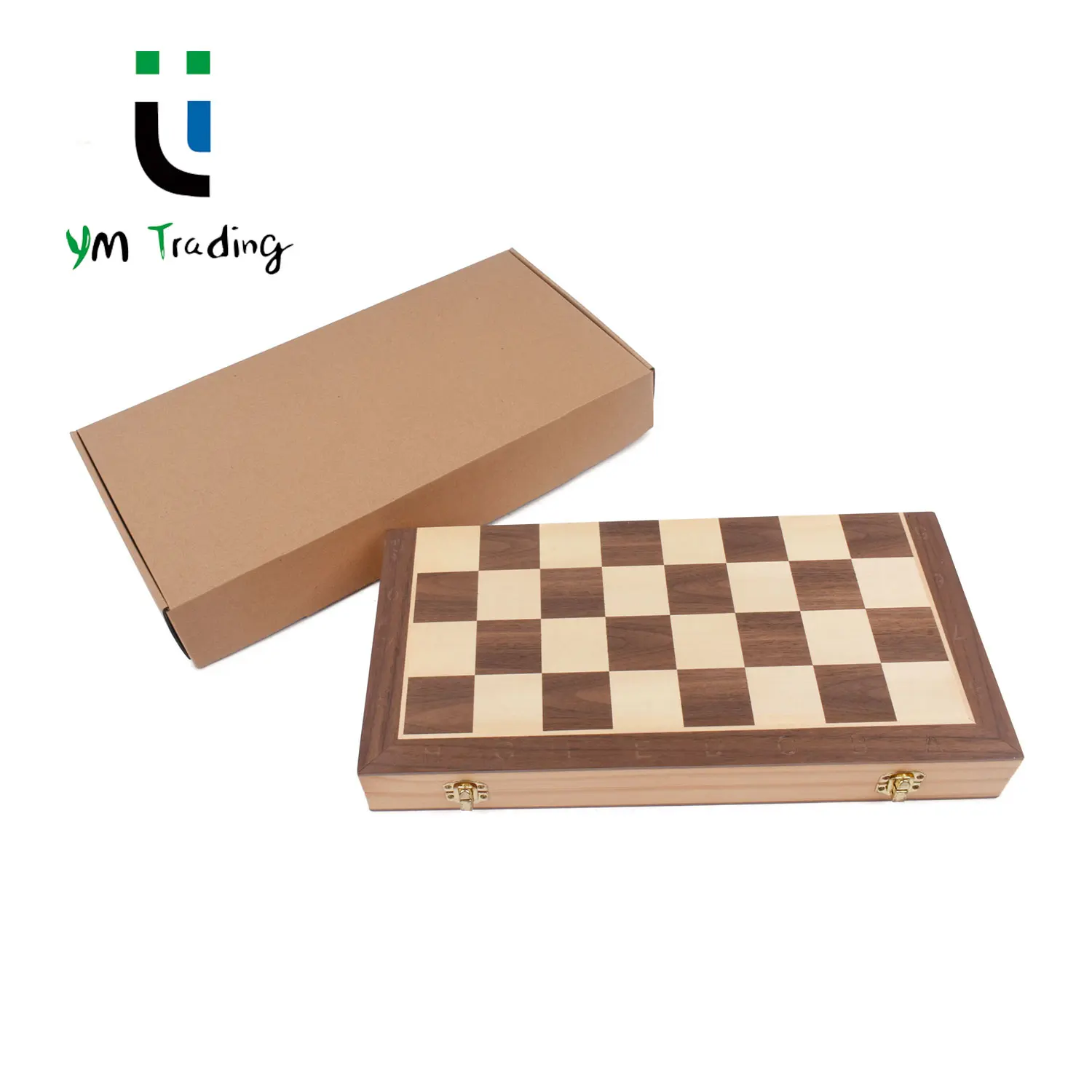 Magnetic Wooden Chess Set 12' Chess Board with Handmade Pieces Folding Portable Travel Unique Game Exclusive Prime price