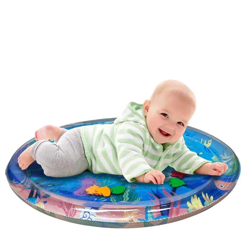 Baby patting water pad Indoor Baby Swimming Pool Mat Inflatable  Durable and Comfortable Tummy Time Mat for Little Swimmers