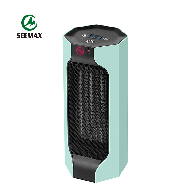 Высококачественный небольшой керамический нагревательный элемент с ЖК-дисплеем 1000 Вт/1500 Вт Настольный нагреватель