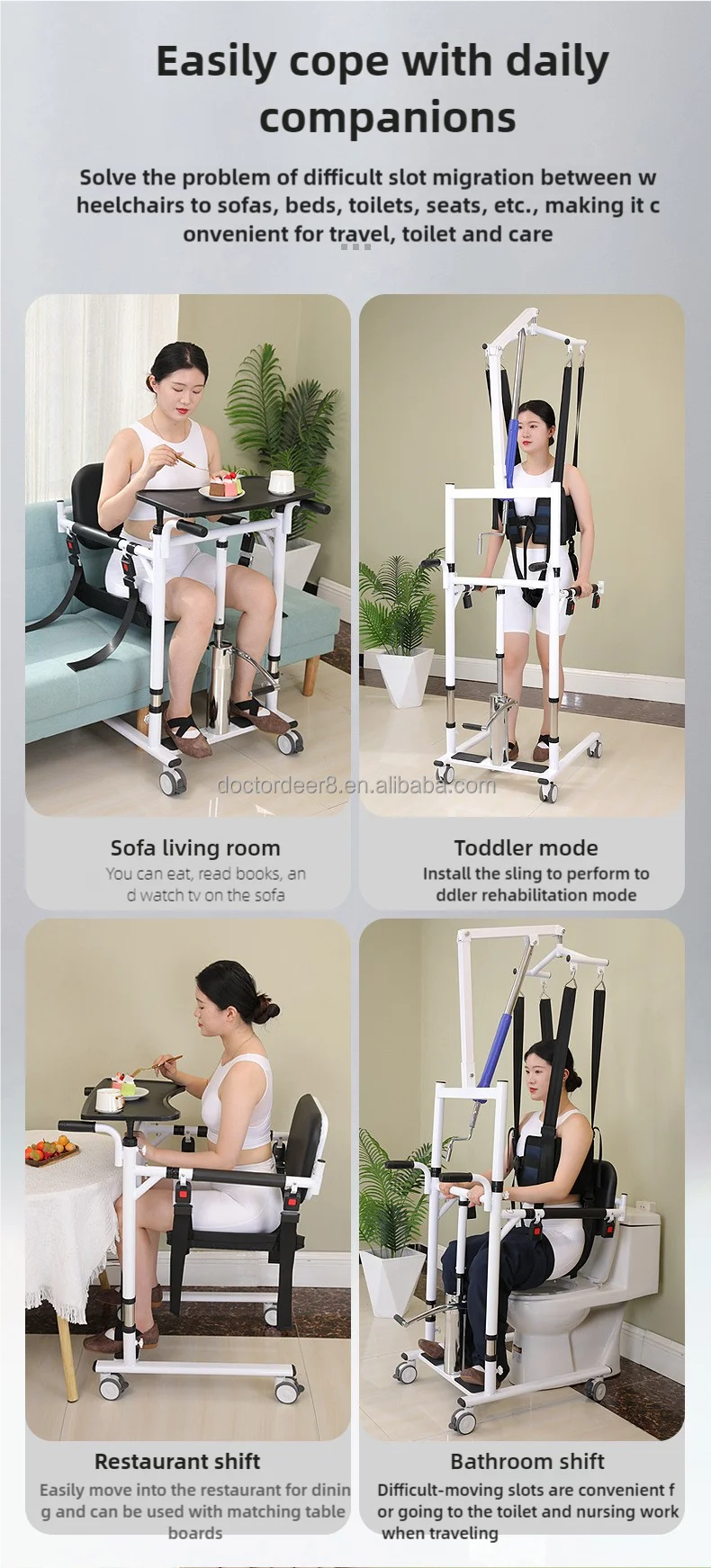 medical transport move nursing elderly transfer lift chair lightest drive transport chair walking sling transfer chair