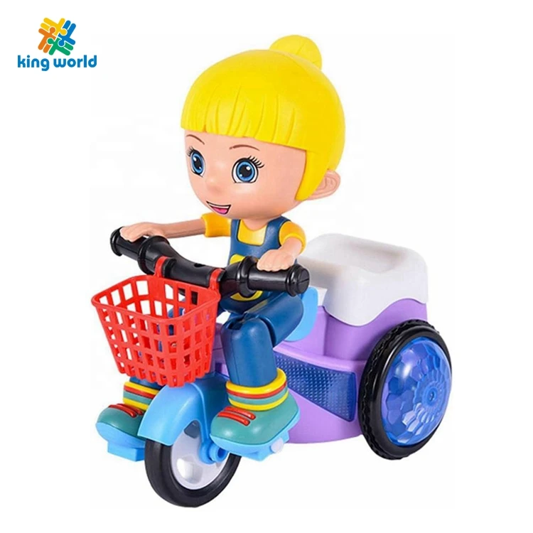 Baby toys 6 to 12 Months Resistance Stunt Electric Tricycle 360 Degree Rotating Music Children Electric Stunt Tricycle Toy