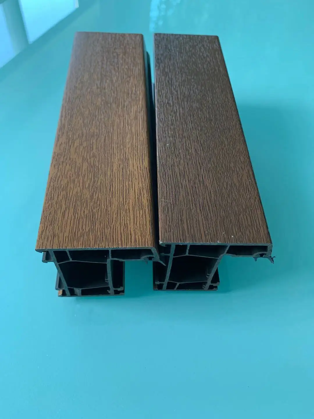 upvc door profile manufacturers asa co-extrusion upvc profile laminated