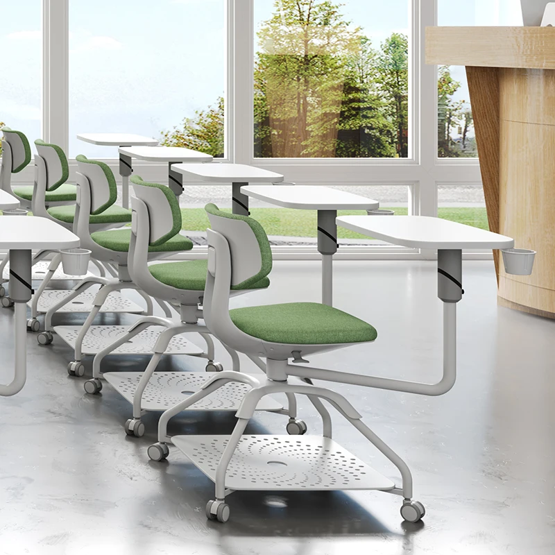 Colleague University School Classroom  Students Furniture Students  Wheels PP with Writing Table Training Chair