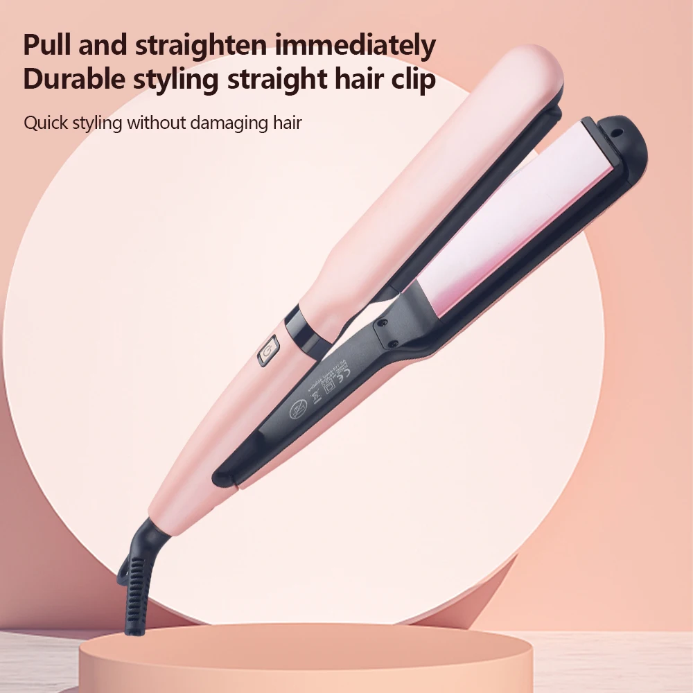 Curling Iron Waver Plate Low Price 2 in 1 hair straightener Professional Salon flat iron hair straightener Fast Heat Hair Iron