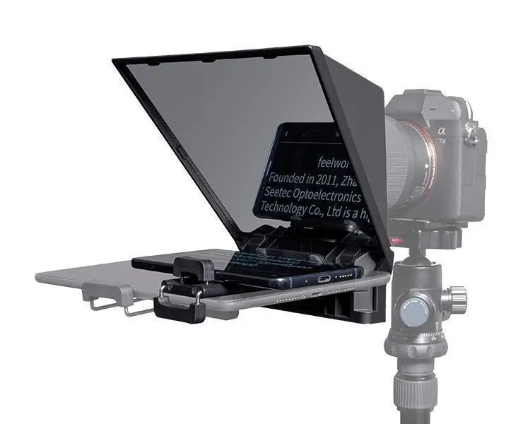 
Camkoo Teleprompter for Canon Nikon Sony Camera Photo Studio DSLR for iPad Smartphone Interview Teleprompter Video Camera 