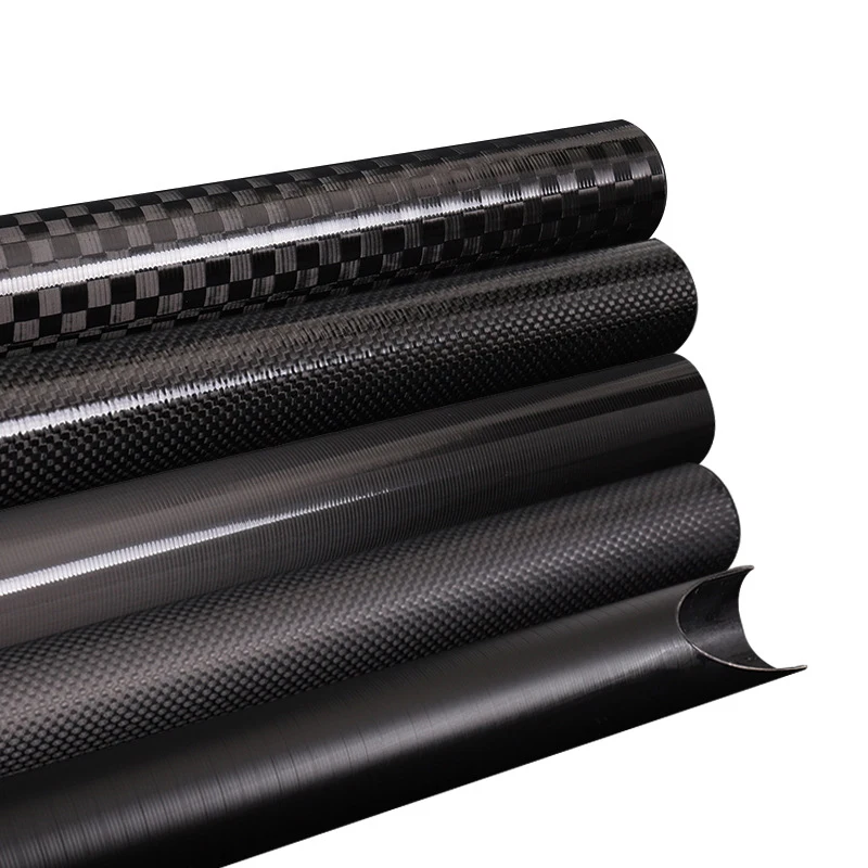 High Quality Customized Size Various Types 3k Twill Plain Matte Glossy Telescopic Round Square Pipe Carbon Fiber Tube